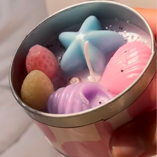 Seashells Tin Candle