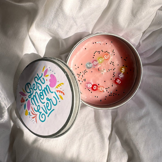 Love U Mom Tin Candle
