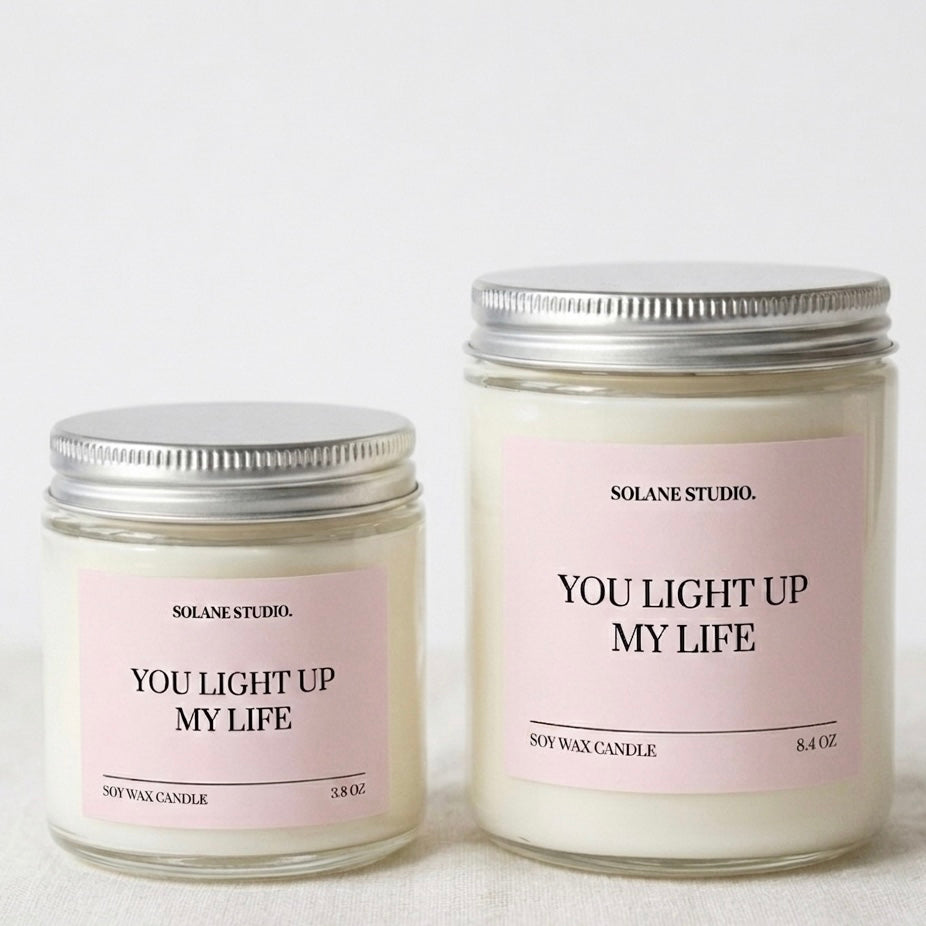 You Light Up My Life Candle